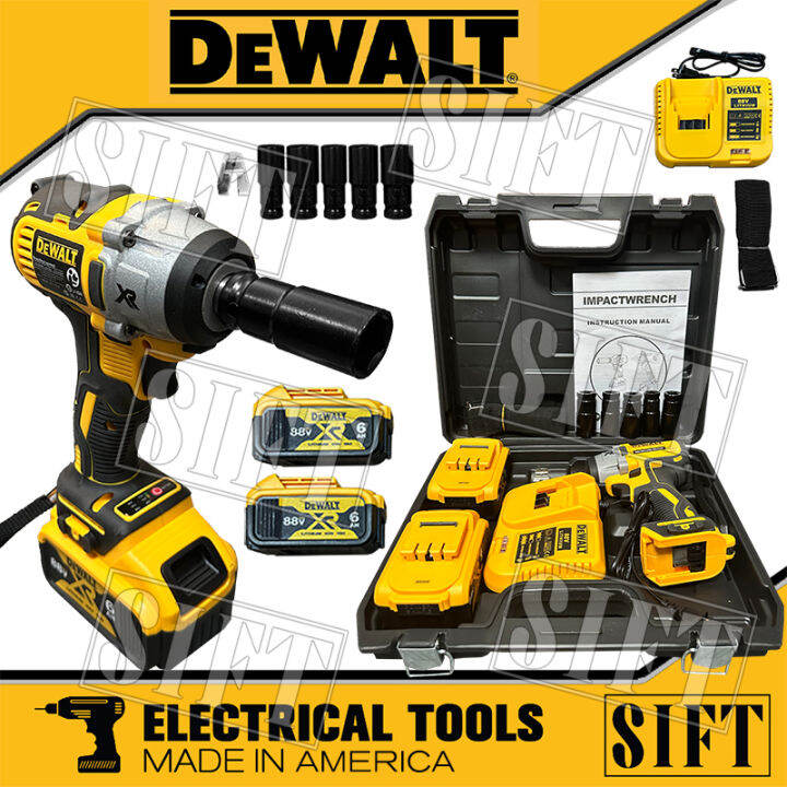 DeWALT Impact Wrench 88V 6.0AH Liion battery Cordless Impact Wrench