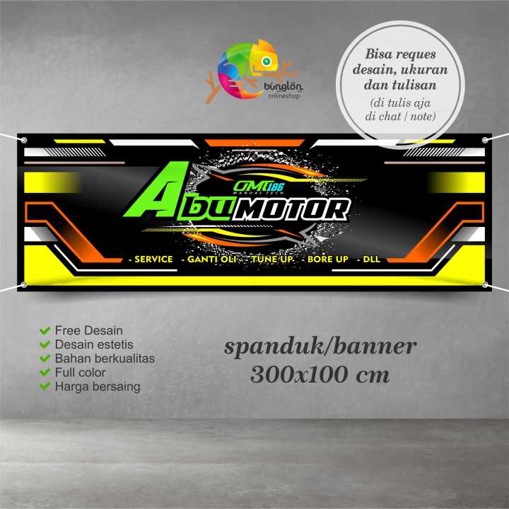 Spanduk Banner Bengkel Racing Keren Murah Lazada Indonesia 