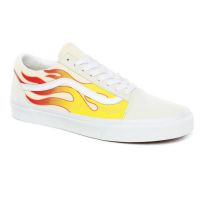 VANS OLD SKOOL FLAME TRUE WHITE (สินค้ามีประกันแท้)