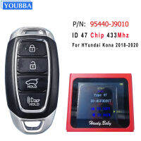 YOUBBA PN: 4B FSK434 433MHz Keyless-Go สมาร์ทคีย์47ชิป FCC ID: TQ8-FOB-4F18สำหรับ Hyundai Kona 2018 2019 2020