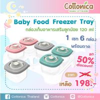 Baby Food freezer Tray กล่องเก็บอาหารเสริมลูกน้อย มีวันที่ กล่องเก็บอาหารเด็ก ถ้วยเก็บอาหารเด็ก  ปลอดสาร BPA(20116)