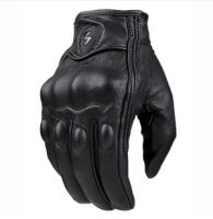 Retro Pursuit Perforated Real Leather Motorcycle Gloves Moto Waterproof Gloves Motorcycle Protective Gears Motocross Gloves Gift