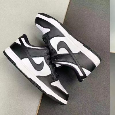 【Ready】🌈 2023 new dunk SB black and white panda mens and womens low-top sneakers sports shoes lovers all-match pure original sneakers
