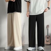 CODiy085671 【S-4XL】Summer Fashion Korean Style Wide Leg Pants Men Seluar Lelaki Saiz Besar Casual Trendy All Match Plain Loose Straight Long Pants Men