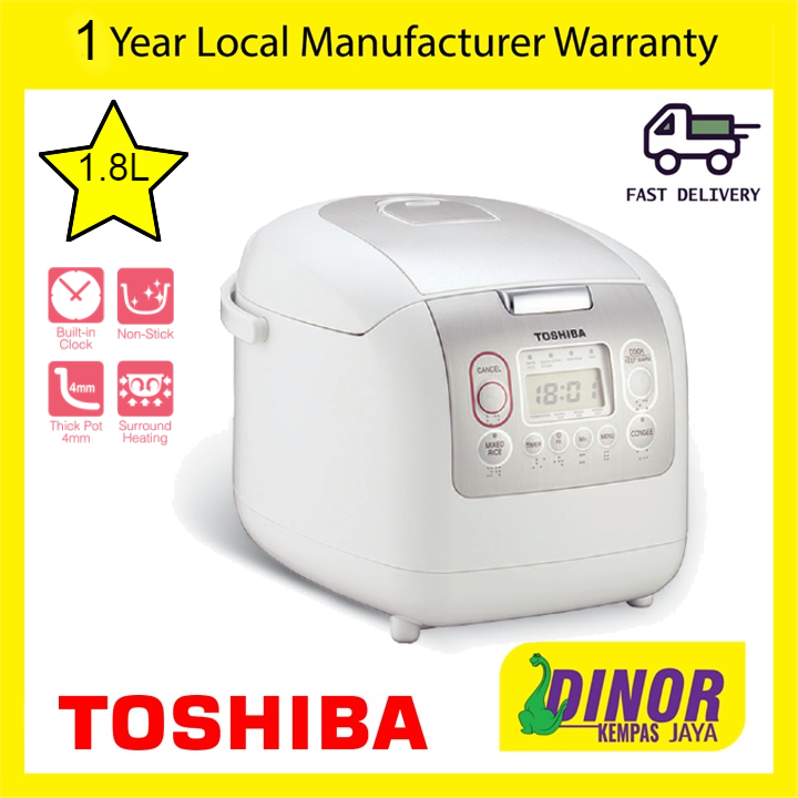 Toshiba Digital Rice Cooker 1.8L RC-18NMFIM / RC18NMFIM ( Multi-task ...