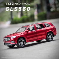 D Iecast 1:32อัลลอยรุ่นรถจำลอง Benz Gls580ขนาดเล็กขนาดใหญ่หรูหรา SUV สำหรับเด็กเก็บของขวัญโลหะยานพาหนะของเล่นเด็กผู้ชาย