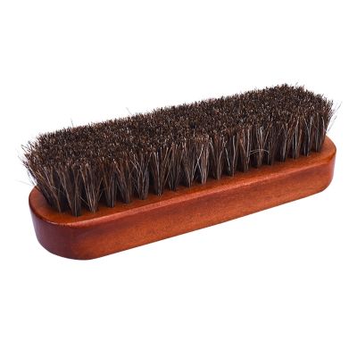 【CC】 Hair Shoe Polishing with Wood Handle Soft Cleaning Leather Suede  for and
