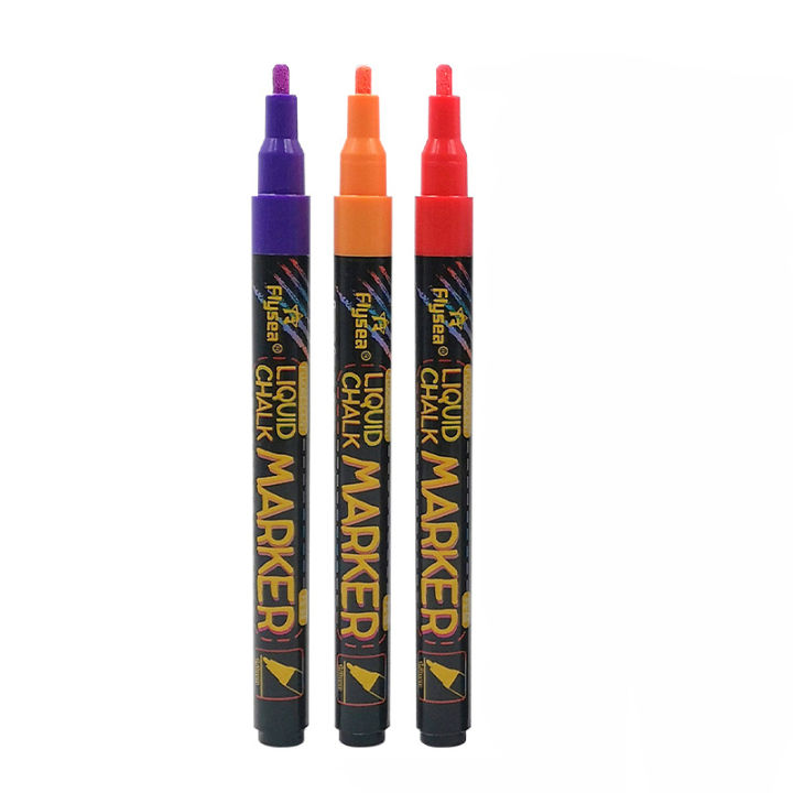 1-0mm-liquid-chalk-marker-ปากกาหลายสี-erasable-highlighters-ชุดสำหรับกระดานดำ-led-writing-board-กระจกหน้าต่างภาพวาด-yrrey