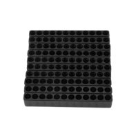 50Pcs 12-Hole Screwdriver Bit Holder Box Block Black for Six Angle 6.35mm Handle