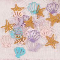 1bag Mermaid Party Theme Decoration Shell Star Paper Confetti Table Scatter for Birthday Party Baby Shower Wedding Party Supply Banners Streamers Conf