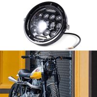 ⊙ Motorcycle 7 Inch LED Headlight Retro Motorbike Headlamp for Honda Hornet 900 Cafe Racer 883 Sportster Street Glide Road King