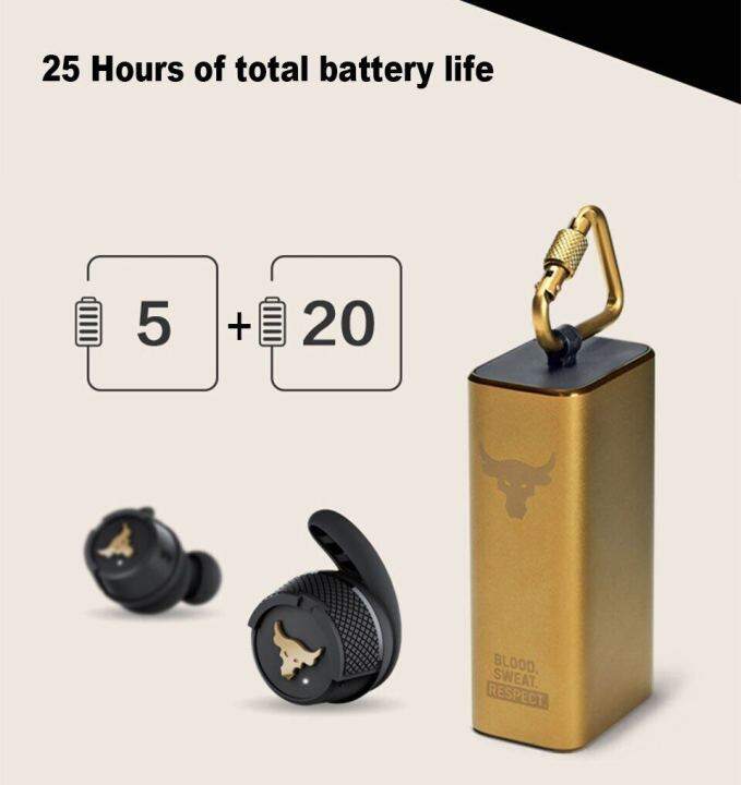 JBL Under Armour Project Rock Flash True Wireless Earbuds UA Sports