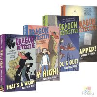 Dragon detective dinosaur detective English Chapter Bridge Book detective reasoning fantasy adventure novel childrens extracurricular reading materials English reading materials 9 years old + English original imported books