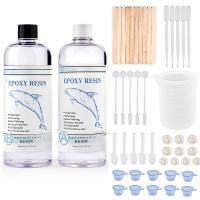 Epoxy Resin Glue Sets 1:1 AB Crystal Glue High Adhesive DIY Epoxy Resin Mold Jewelry Making Supplies 100g200g400g500g1000g