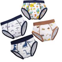 (TER)Boys 4 pcs/lot Underwear Teenagers Breathable Panties Underpants Triangle  for Kids Childrens Shorts Baby Panties 2022 New