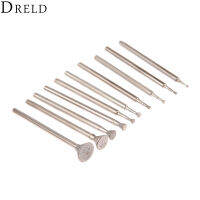 【✲High Quality✲】 qijiaye96929258 Dreld 10ชิ้นอุปกรณ์เสริมของ Dremel เพชรเจาะหัวเจียรหัวขัด2.35มม. ก้านหินหยกเครื่องมือขัดแกะสลักสลักลาย