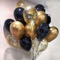 【cw】 18pcs Gold Balloons Wedding Birthday Decoration Kids Adult 16 21st 30 40 50 60 Graduation New Year 【hot】