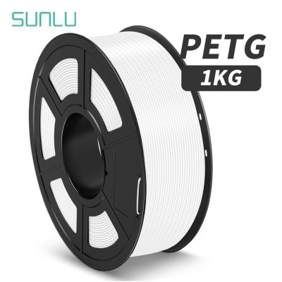 SUNLU เส้นใยเครื่องพิมพ์3D PETG 1.75มม. 1กก./2.2LBS จัดเรียงอย่างเรียบร้อยไม่มีปมสีความเหนียวดีเยี่ยมปลอดสารพิษเป็นมิตรกับสิ่งแวดล้อม