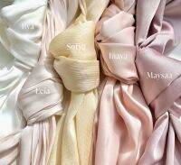 【YF】 Premium Velvet Satin Chiffon Hijab Scarf Women Luxury Soft Plain Shawl For Muslim Hijabs Turban Femme Chic Jilbab Ramadan