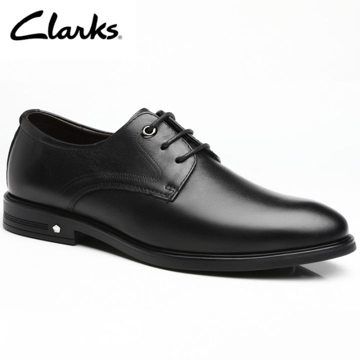 clarks-ชุดบุรุษ-stanford-walk-หนังสีดำรองเท้าดาร์บี้