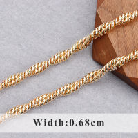 YEGUI C172,diy chain,18k gold plated,0.3microns,hand made,copper metal,charms,jewelry making,diy bracelet necklace,1mlot