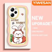 YIWESAN เคสสำหรับ Xiaomi POCO X5 Pro 5G Redmi Note 12 Pro Speed 5G เคสโทรศัพท์กันกระแทกฤดูใบไม้ร่วงลายรูปแบบแครอทรูปกระต่ายน่ารักสำหรับเคสโทรศัพท์