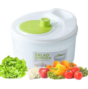 Vegetables Washer Dryer,4L Large Capacity Fruit Vegetable Strainer  Spinner,USB Electric Salad Lettuce Spinner,Automatic Compact Salad Cleaner  and