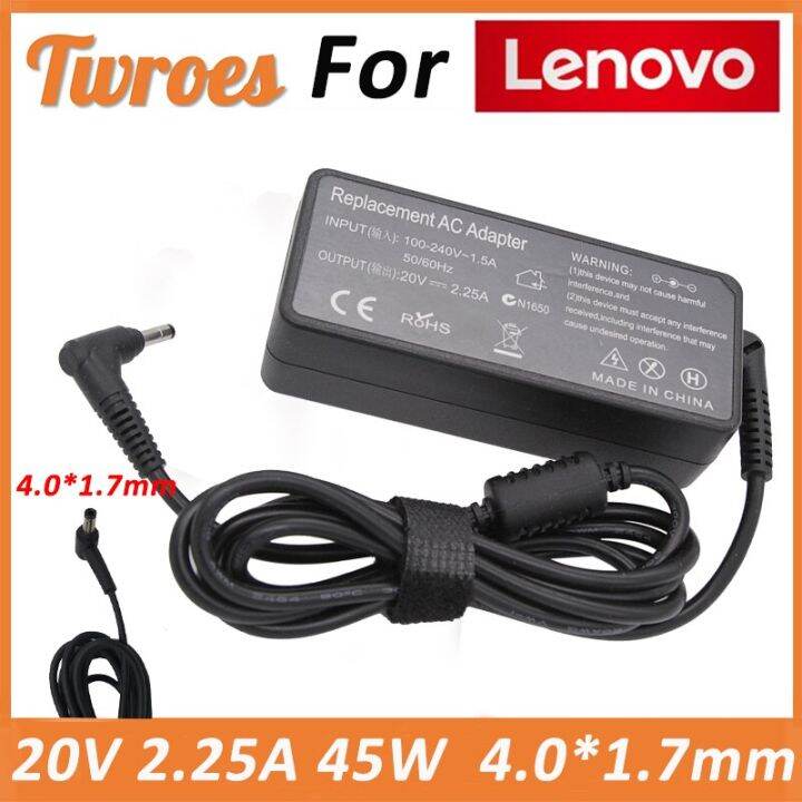 เครื่องชาร์จอะแดปเตอร์-ac-20v-2-25a-45w-4-0-1-7มม-สำหรับ-lenovo-310โยคะ510-520-710-7000อากาศ12-13-ideapad-320-100-110-n22-n42-yuebian