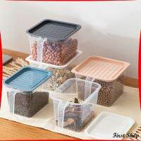 First กล่องเก็บอาหารตู้เย็น ""มีที่จับ"" มีฝาปิด Portable refrigerator food storage box