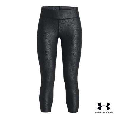 Under Armour UA Girls HeatGear® Armour Printed Ankle Crop อันเดอร์ อาร์เมอร์กางเกงออกกำลังกายสำหรับเทรนนิ่ง สำหรับเด็กผู้หญิง