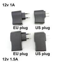 อะแดปเตอร์ปลั๊กไฟ DC พอร์ต USB 1.5A 1000Ma 1A 12V เครื่องชาร์จอุปกรณ์พิมพ์ A ชาร์จไฟแถบไฟ LED สหรัฐปลั๊ก EU