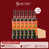 [เงินคืน 10%] Senorita - Thai Tea Syrup เซนญอริตา น้ำเชื่อมแต่งกลิ่นชาไทย 750ml. (6 ขวด)