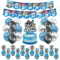 1set Beyblade Theme Balloons Banners Cake Topper Birthday Party Baby Shower Decorations Boys Favor Toy Ball Kids Bakugan Globos