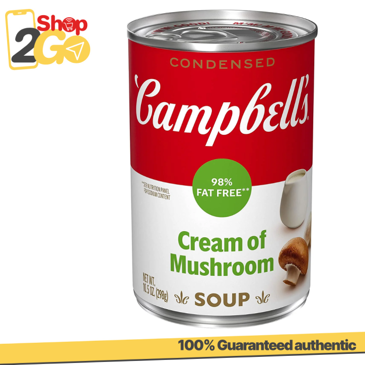 Campbell’s Condensed 98 Fat Free Cream Of Mushroom Soup 298g Lazada Ph