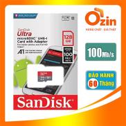 Thẻ nhớ micro SD sandisk Ultra A1 128GB SDXC class 10 100Mb s