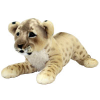 40-60cm Soft Stuffed Animals Lying Tiger Plush Toys Pillow Lion Peluche Kawaii Leopard Doll Girl Toys For Children