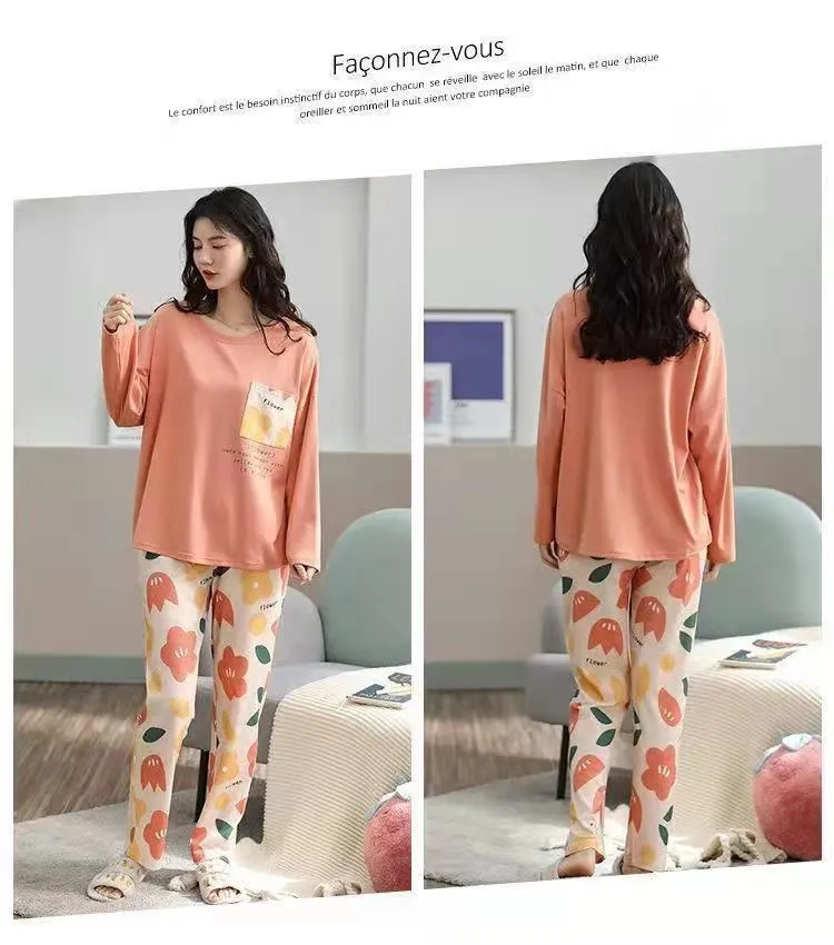 Pajamas Women's Spring And Autumn Long-sleeved Autumn And Winter