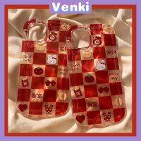 VENKI - iPhone 14 Soft Jelly Airbag Checkerboard Protection Shockproof 13 12 7 X XR