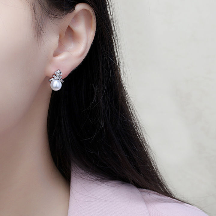 fashion-earrings-ต่างหูเงินแท้-925-สินค้าใหม่ตุ้มหูเกาหล