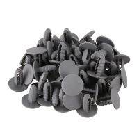 50PCS 8mm Hole Gray Plastic Rivet Door Push in CLip for Car