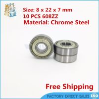 608ZZ Bearing 8x22x7 mm ( 10 PCS ) ABEC 5 Miniature 608 ZZ Ball Bearings 608Z 608 2Z Bearing