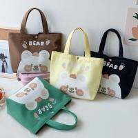 infinitebagshop(IN1798) กระเป๋าถือมินิ ʕ•ᴥ•ʔ BEAR สไตล์มินิมอลลายการ์ตูนมี6สี