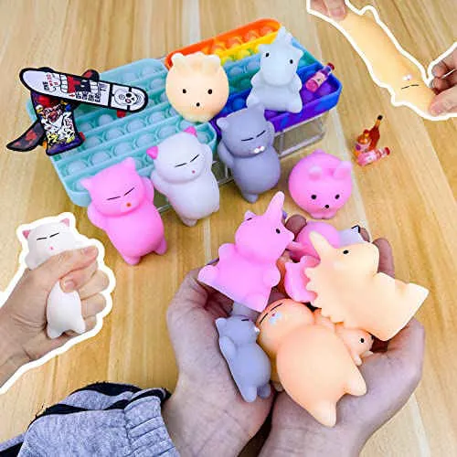 Squishies Mochi Squishy Toys 12Pcs Jumbo & Mini, Giant Squishy for Kids ...