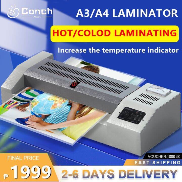 A3 A4 Laminator Machine Machine Hot And Cold Commercial Laminators 220v