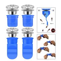 Drain Backflow Preventer 4 Pack, One Way Valve For Pipes Tubes In Toilet Bathroom Floor Drain Seal Resist Smell And Bugs, 1.97 inch Silicone