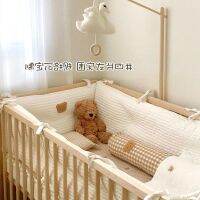 [COD] Seven-color flower baby bedding bed linen winter embroidery quilted fence anti-collision curtain