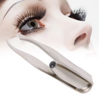 ■✆₪  Portable LED light stainless steel eyebrow clip tweezers hair removal makeup tool