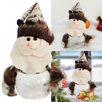 【CW】 Christmas Candy Jar Fawn Christmas Snowman Old Man Gift Box Adult Children Doll Gift Jar Ornament