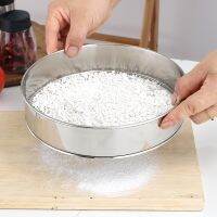 304 Stainless Steel Flour Sieve 60 Mesh Thickened Sesame Baking Tools  Holding Ultrafine Flours Sift Kitchen Accesories Colanders Food Strainers