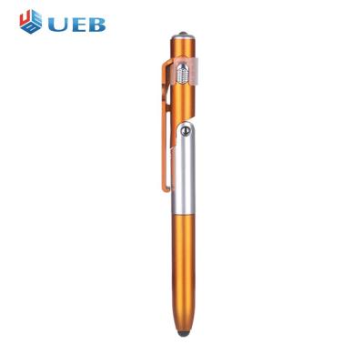 4 In 1ปากกาสไตลัสหน้าจอปากกาลูกลื่น Multi-Functional LED ไฟแบบพับปากกาสำหรับแท็บเล็ตโทรศัพท์มือถือ